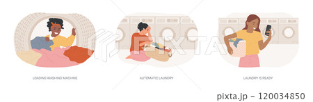 Household chores isolated cartoon vector illustrations se Household chores isolated cartoon vector illustrations se 120034850