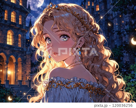 月夜に輝く美しい月姫 120036256