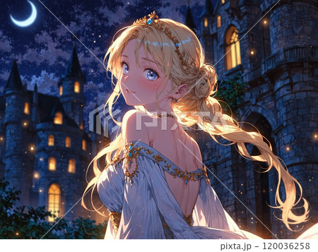 月夜に輝く美しい月姫 120036258