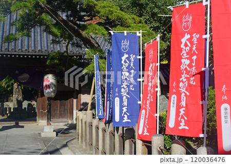 大阪福島了徳院参道の山門-2 120036476
