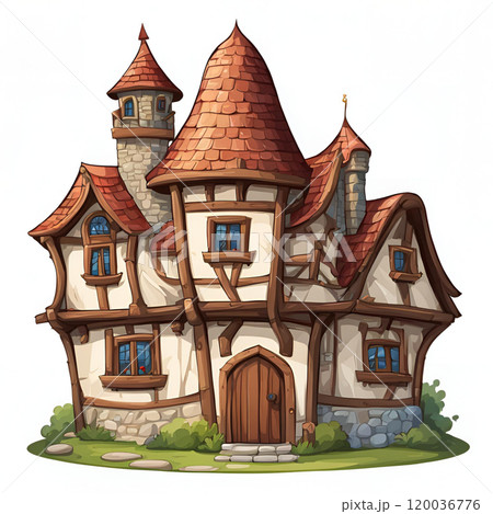 set of old house or castle set of old house or castle 120036776