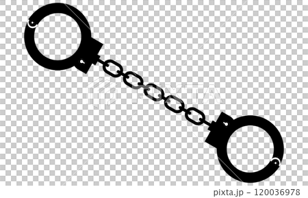 手錠のアイコンイラスト 120036978