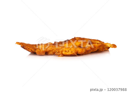 omelet isolated on white background burn omelet isolated on white background burn 120037988