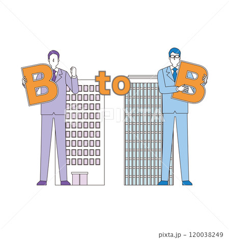 BtoBビジネスのイメージイラスト 120038249