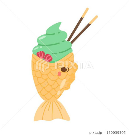 taiyaki ice cream matcha taiyaki ice cream matcha 120039505
