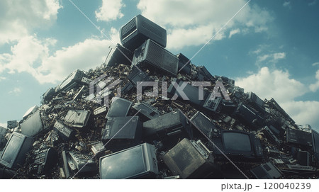 電子廃棄物の山 120040239