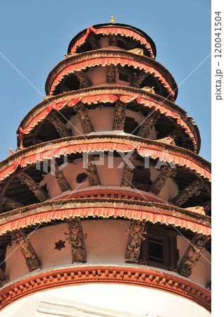 ネパール、カトマンズ、ハヌマンドカ（旧王宮）、ナサルチョーク、パンチャムクヒハヌマン寺院 120041504