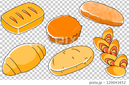 Loose simple bread set, solid color 120041652