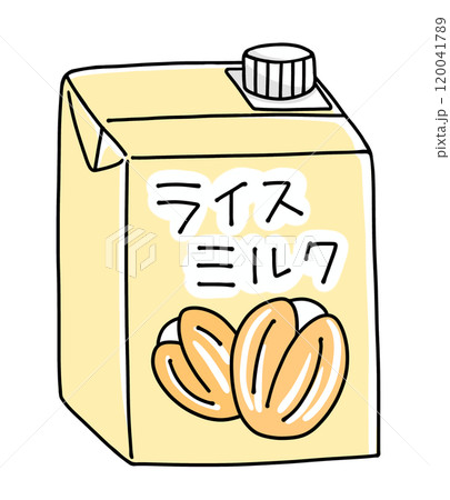 ゆるめシンプルライスミルク　ベタ塗り 120041789