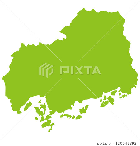 広島県 地図 観光 素材 広島県 地図 観光 素材 120041892