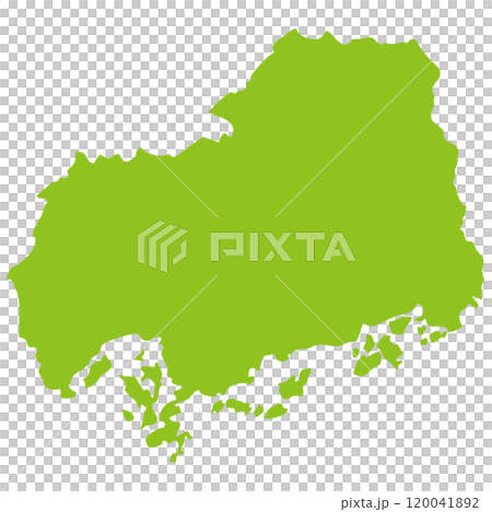 広島県 地図 観光 素材 広島県 地図 観光 素材 120041892