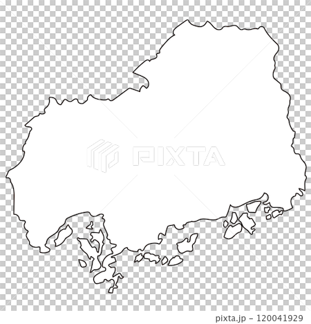広島県 地図 観光 素材 広島県 地図 観光 素材 120041929