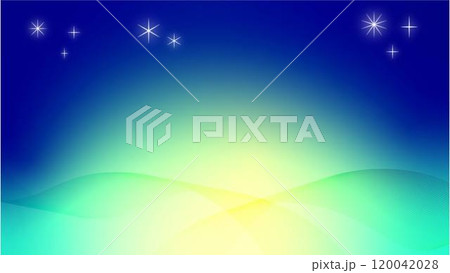 キラキラ輝く星とグラデーション背景 キラキラ輝く星とグラデーション背景 120042028