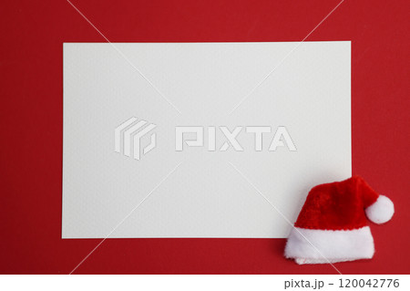 クリスマスカード_白 120042776