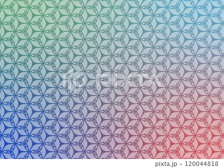 Geometric blue line red pattern abstract art background  120044818