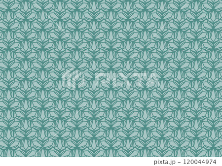 Geometric green line pattern abstract art background  120044974