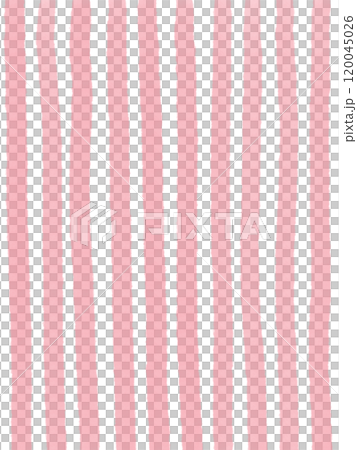 水彩手繪粉紅條紋背景素材-透明PNG 120045026