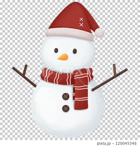 Christmas Snowman Illustration Christmas Snowman Illustration 120045348