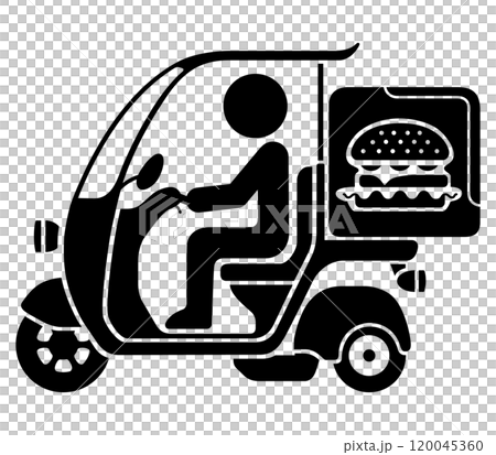 送貨自行車圖標 送貨自行車圖標 120045360