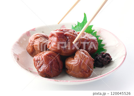 梅干し ( 白背景 ) 梅干し ( 白背景 ) 120045526