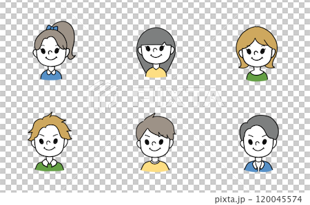 女性 男性 人物 アイコン 背景なし 女性 男性 人物 アイコン 背景なし 120045574