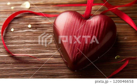 バレンタインデー ハート型チョコレート valentine's day バレンタインデー ハート型チョコレート valentine's day 120046658