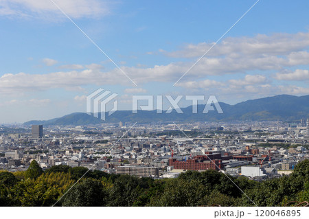 伏見稲荷大社 から 龍谷大学深草キャンパスおよび西山方面を望む 伏見稲荷大社 から 龍谷大学深草キャンパスおよび西山方面を望む 120046895