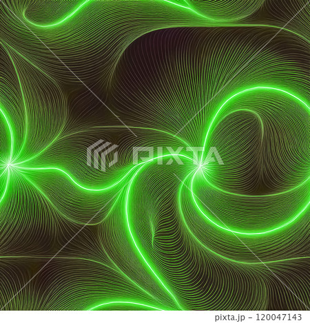 繰り返しシームレスなカラフルな渦巻き模様のイラスト背景素材 緑色 繰り返しシームレスなカラフルな渦巻き模様のイラスト背景素材 緑色 120047143