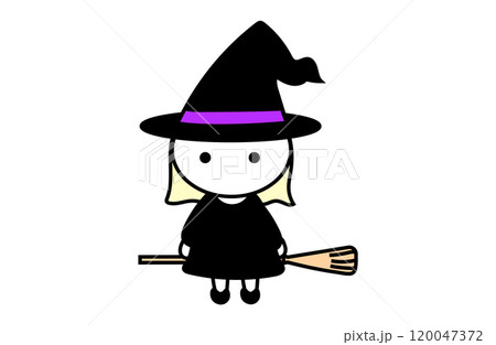 デフォルメされた可愛い魔女のイラスト 120047372