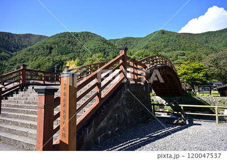 奈良井宿の木曽の大橋 120047537
