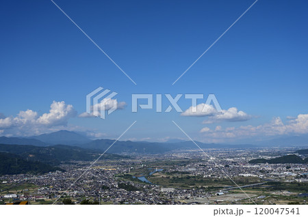 姨捨から望む千曲市の風景 120047541