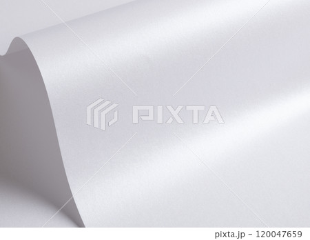 Glossy designer paper background with a pearl white gradient and wavy, folded texture. This premium, Glossy designer paper background with a pearl white gradient and wavy, folded texture. This premium, 120047659