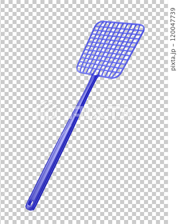 Blue plastic fly swatter 120047739