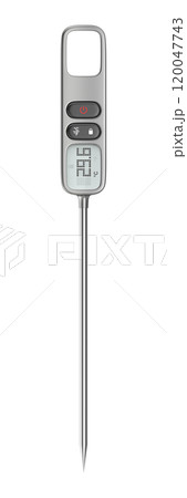 Silver digital kitchen thermometer 120047743