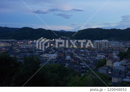 倉敷市 足高神社からの夜の風景 笹沖 堀南 吉岡方面 倉敷市 足高神社からの夜の風景 笹沖 堀南 吉岡方面 120048032