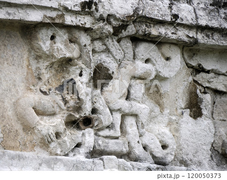 Temple of the Frescos Tulum maya historical archeological site yucatan mexico Temple of the Frescos Tulum maya historical archeological site yucatan mexico 120050373