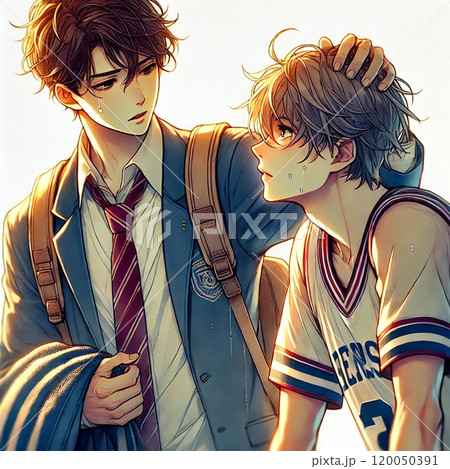 後輩を慰める先輩 後輩を慰める先輩 120050391