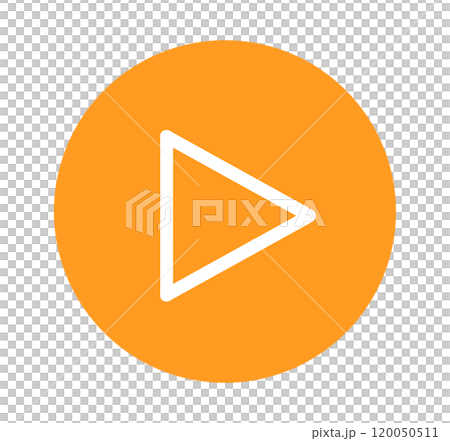 簡單的橙色播放按鈕 簡單的橙色播放按鈕 120050511