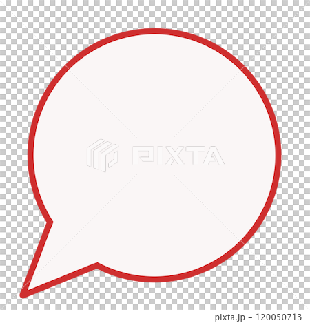 Simple round speech bubble (red) Simple round speech bubble (red) 120050713
