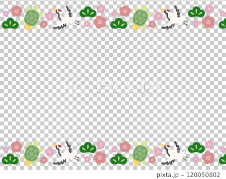 Crane and turtle frame 120050802