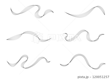 Curved lines intertwine to form elegant wave shapes 120051257