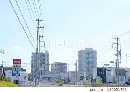 駅周辺に広がる住宅、ベットタウン（愛知県 日進市 米野木町）  120051703
