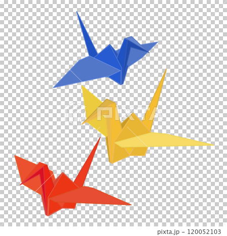 折り鶴のイラスト 120052103