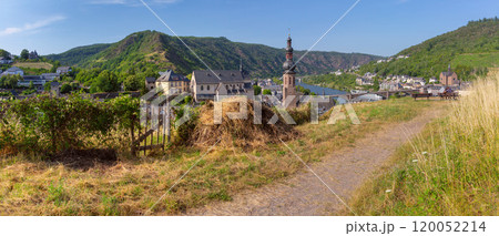 Cochem Cityscape with Saint Martin Church, Germany 120052214