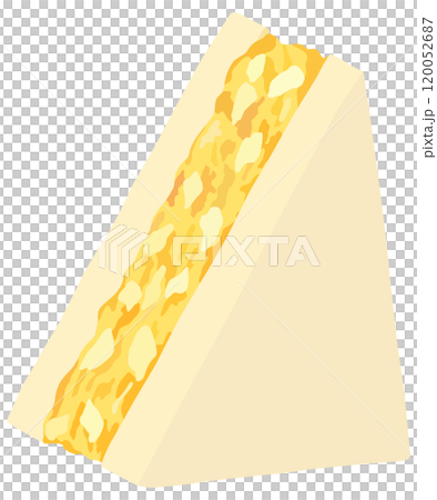 Egg sandwich illustration vector material 120052687