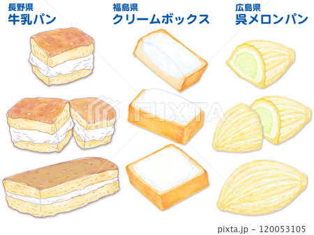 ご当地パン三種 120053105