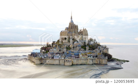 Mont Saint-Michel Abbey and Village at Low Tide Mont Saint-Michel Abbey and Village at Low Tide 120053695