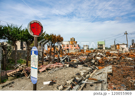 令和6年能登半島地震 焦土と化した輪島の朝市 令和6年能登半島地震 焦土と化した輪島の朝市 120055969