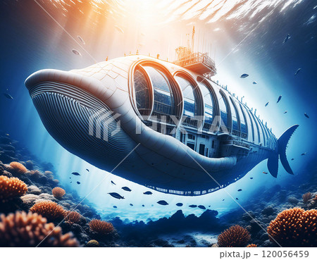 未来の魚の深海クルーズ船 120056459