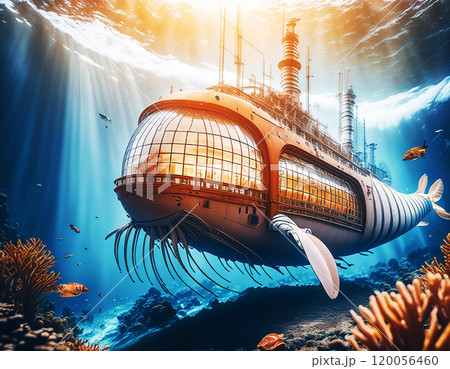 未来の魚の深海クルーズ船 120056460